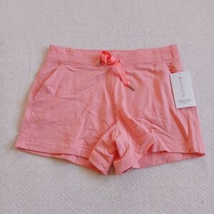 athleta ♡ balance 4" shortie shorts large soft nirvana fabric activewear